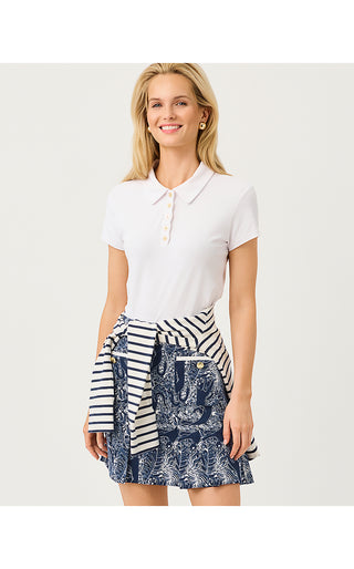 UPF 50+ Luxletic Luisa Skort - Low Tide Navy Lil Palm Prowl
