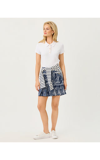 UPF 50+ Luxletic Luisa Skort - Low Tide Navy Lil Palm Prowl