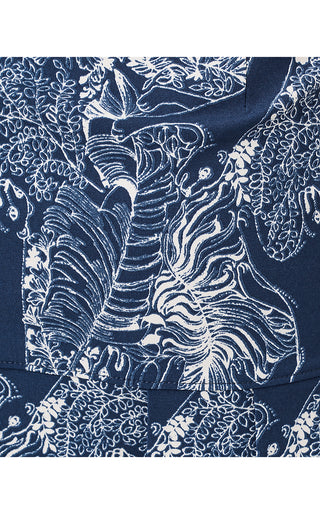 UPF 50+ Luxletic Luisa Skort - Low Tide Navy Lil Palm Prowl