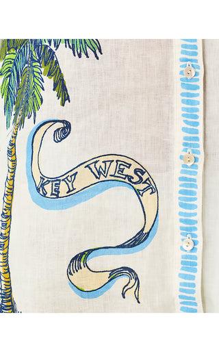 Susana Button Down - Coconut Key West Toile Engineered