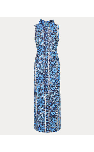 Daisee Maxi Shift Dress - Low Tide Navy The Casbah Engineered