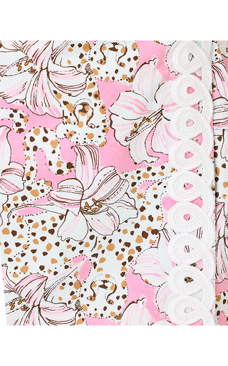 Fresia Stretch Shift Dress - Conch Shell Pink Wildness
