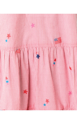 Norella Dress - Paradise Punch Its A 250Th Celebration Stripe