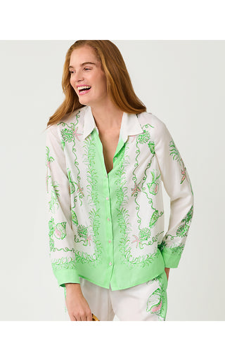 Koko Button Down - Resort White Ship To Shore Engineered