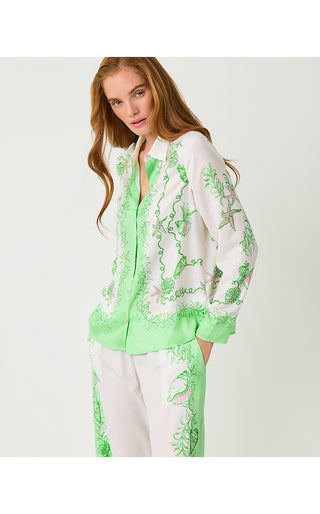Koko Button Down - Resort White Ship To Shore Engineered