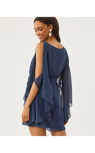 Marguerite Silk Caftan - Low Tide Navy