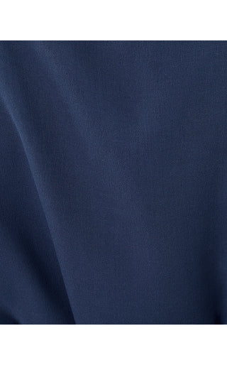 Marguerite Silk Caftan - Low Tide Navy