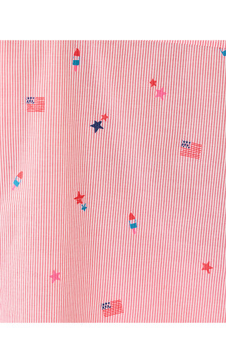 Bondi Button Down - Paradise Punch Its A 250Th Celebration Stripe