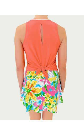 UPF 50+ Luxletic Westley Cutout Tank - Sunset Orange
