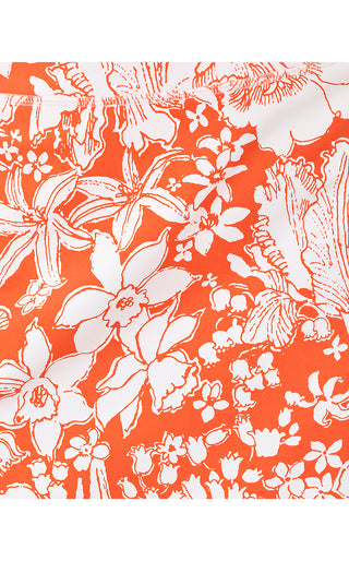 UPF 50+ Luxletic Jolena Skort- Sunset Orange Budding Romance
