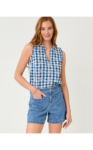 Harleen High Rise Short - Rosanna Wash