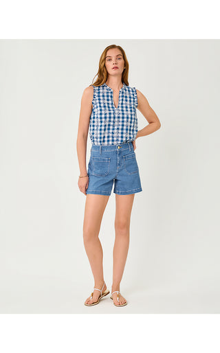 Harleen High Rise Short - Rosanna Wash