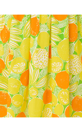 Girls Mini Daisey Midi Dress - Island Palm Zesty