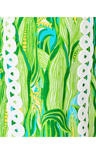 Girls Little Lilly Classic Shift Dress - Turquoise Tide Sweet Corn
