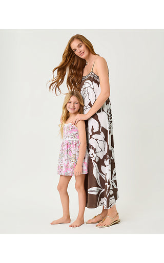 Girls Mini Haylan Dress - Conch Shell Pink Wildness