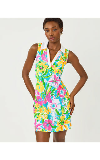 UPF 50+ Luxletic Cayo Costa Sleeveless Dress - Multi Lovely Lilly