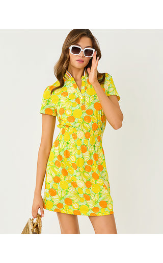 UPF 50+ Luxletic Love Active Dress - Island Palm Zesty