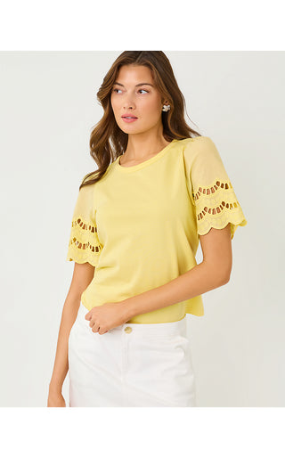 Sebene Knit Top - Finch Yellow