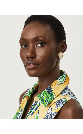 Palm Prowl Earrings - Coconut