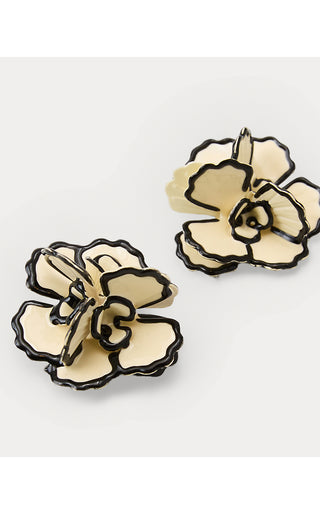 Blushing Blooms Earrings - Coconut