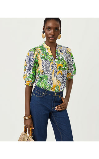 Mialeigh Top - Multi Palm Prowl