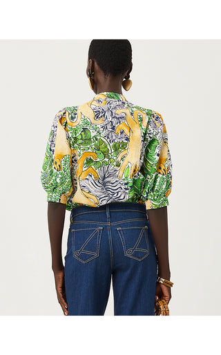 Mialeigh Top - Multi Palm Prowl