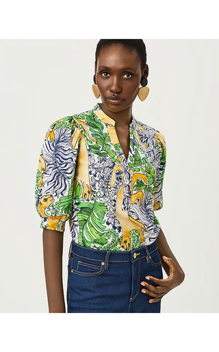 Mialeigh Top - Multi Palm Prowl