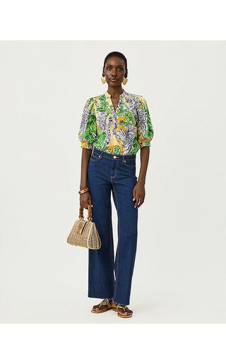 Mialeigh Top - Multi Palm Prowl
