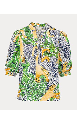 Mialeigh Top - Multi Palm Prowl