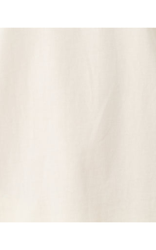 Clairmont 3/4 Sleeved Trimmed Top - Coconut