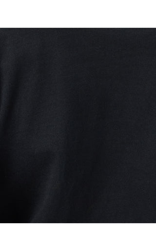 Clairmont 3/4 Sleeved Trimmed Top - Noir