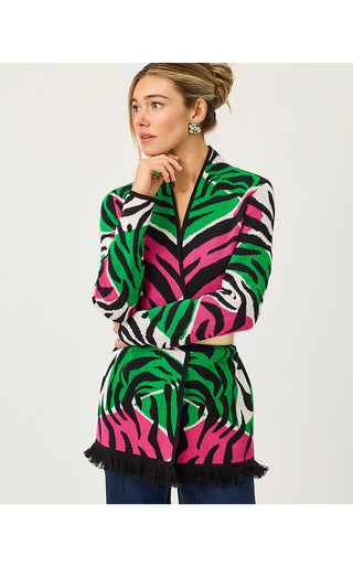 Noble Jacquard Cardigan - Coconut Oversized Big Irv Jacquard