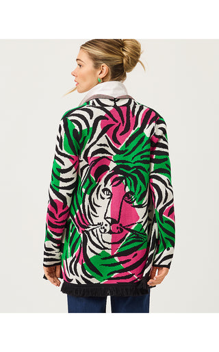Noble Jacquard Cardigan - Coconut Oversized Big Irv Jacquard