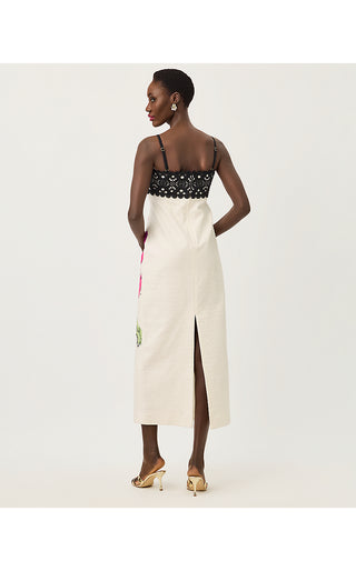 Vena Stretch Maxi Dress - Coconut Oversized Big Lillys Engineered