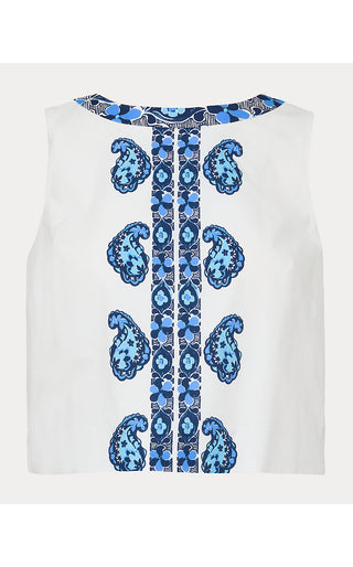 Annaleese Sleeveless Top - Low Tide Navy The Casbah Engineered