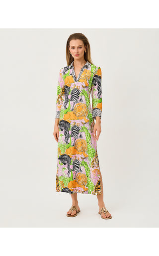 UPF 50+ Mandi ChillyLilly Midi Dress - Multi Lillys Zoo Engineered