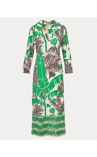 UPF 50+ Mandi ChillyLilly Midi Dress - Vanilla Spice Oversized Hide And Leaf Engineered