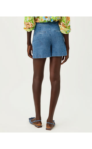 Sarissa Stretch Denim Shorts - Sympeony Wash