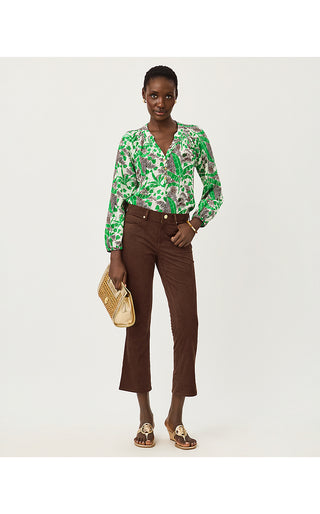 Annet High Rise Crop Flare Jean - Coco Beach