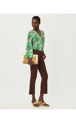 Annet High Rise Crop Flare Jean - Coco Beach