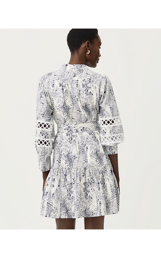 Drena Dress - Coconut Lil Palm Prowl