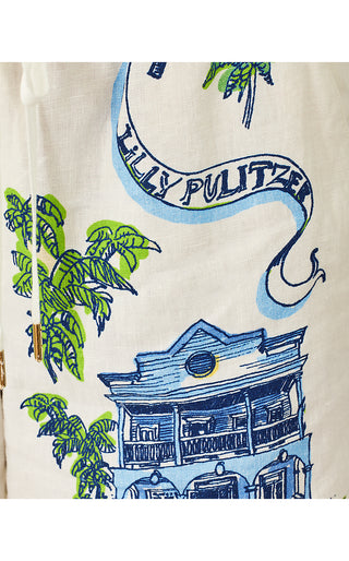 Croix Linen Short - Coconut Key West Toile Engineered