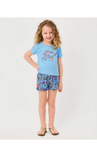 Girls Mini Leva Short - Multi Paisley Parade