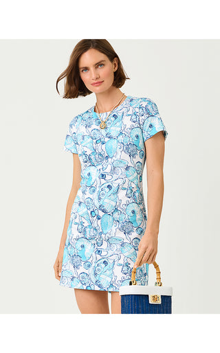 Melodie Skirted Romper - Resort White Shell Shine