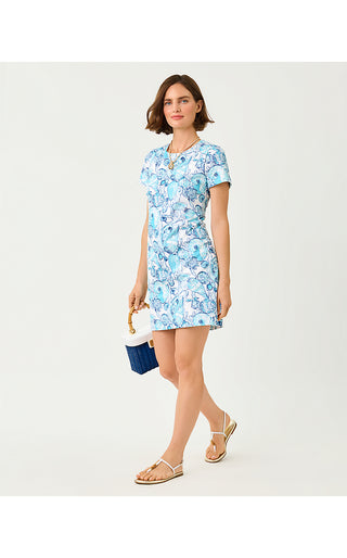 Melodie Skirted Romper - Resort White Shell Shine