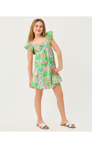 Girl's Anika Bow Dress - Multi On Parade | Lilly x Janie & Jack