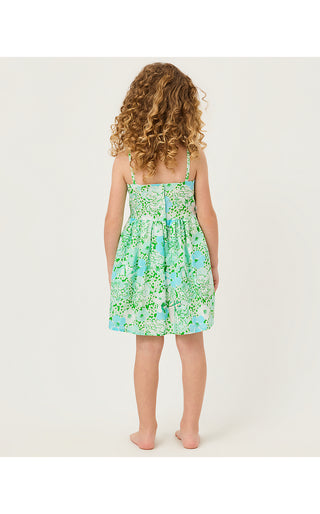 Girl's Madelin Flower Dress - Mint Condition Burst Of Joy | Lilly x Janie & Jack