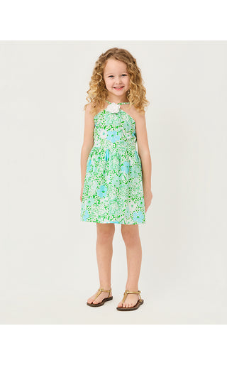 Girl's Madelin Flower Dress - Mint Condition Burst Of Joy | Lilly x Janie & Jack