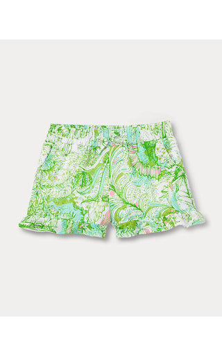 Girl's Talulah Ruffle Short - Resort White Ship To Shore | Lilly x Janie & Jack