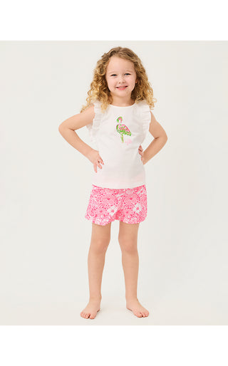 Girl's Chickie Ruffle Top - Multi On Parade Graphic | Lilly x Janie & Jack